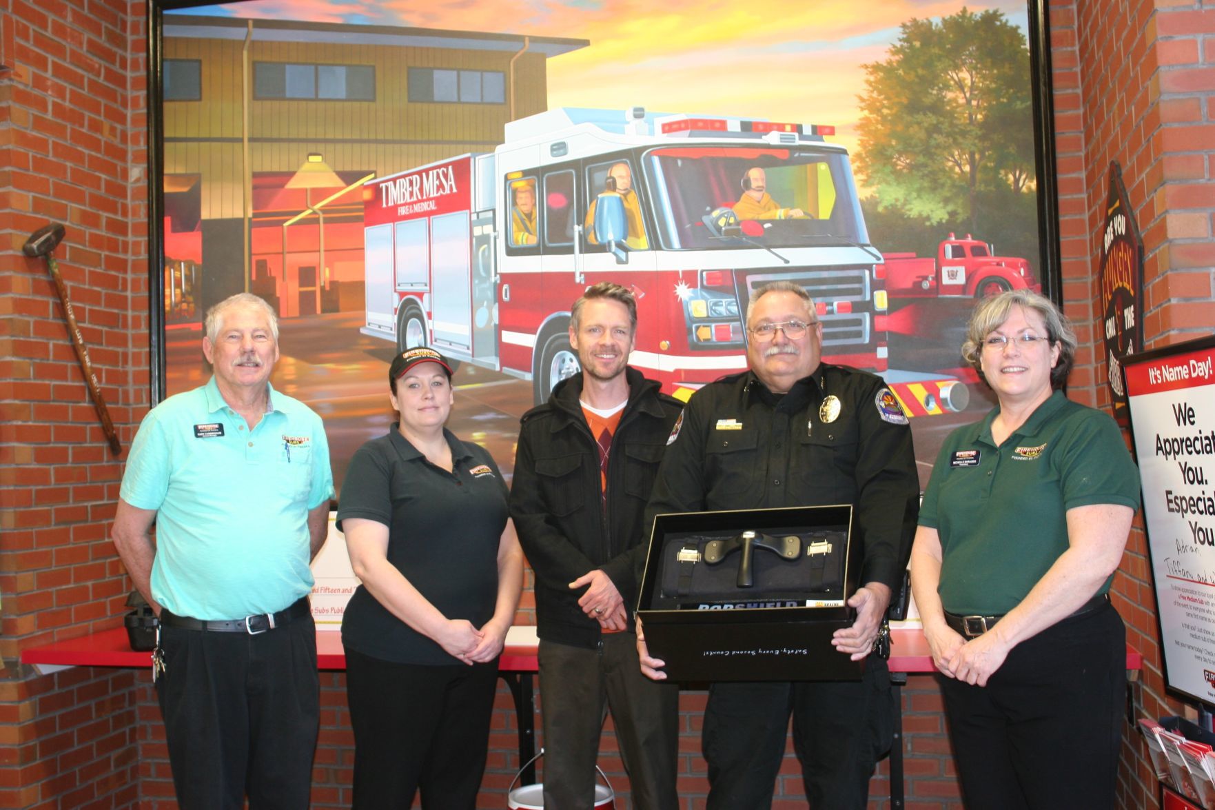 Firehouse Subs award over 54K in grants - Springerville PD and Michelle Shrader